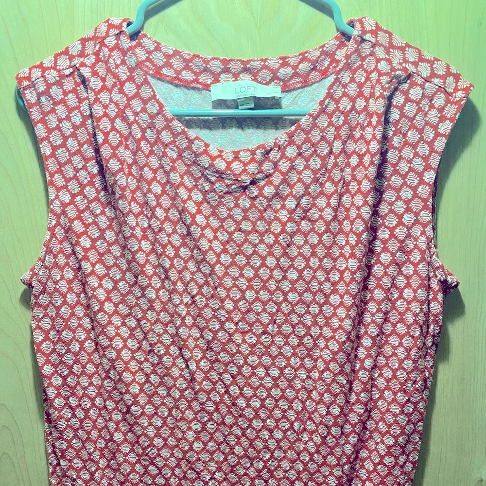 Ann Taylor Loft Dress | Red & White Print
